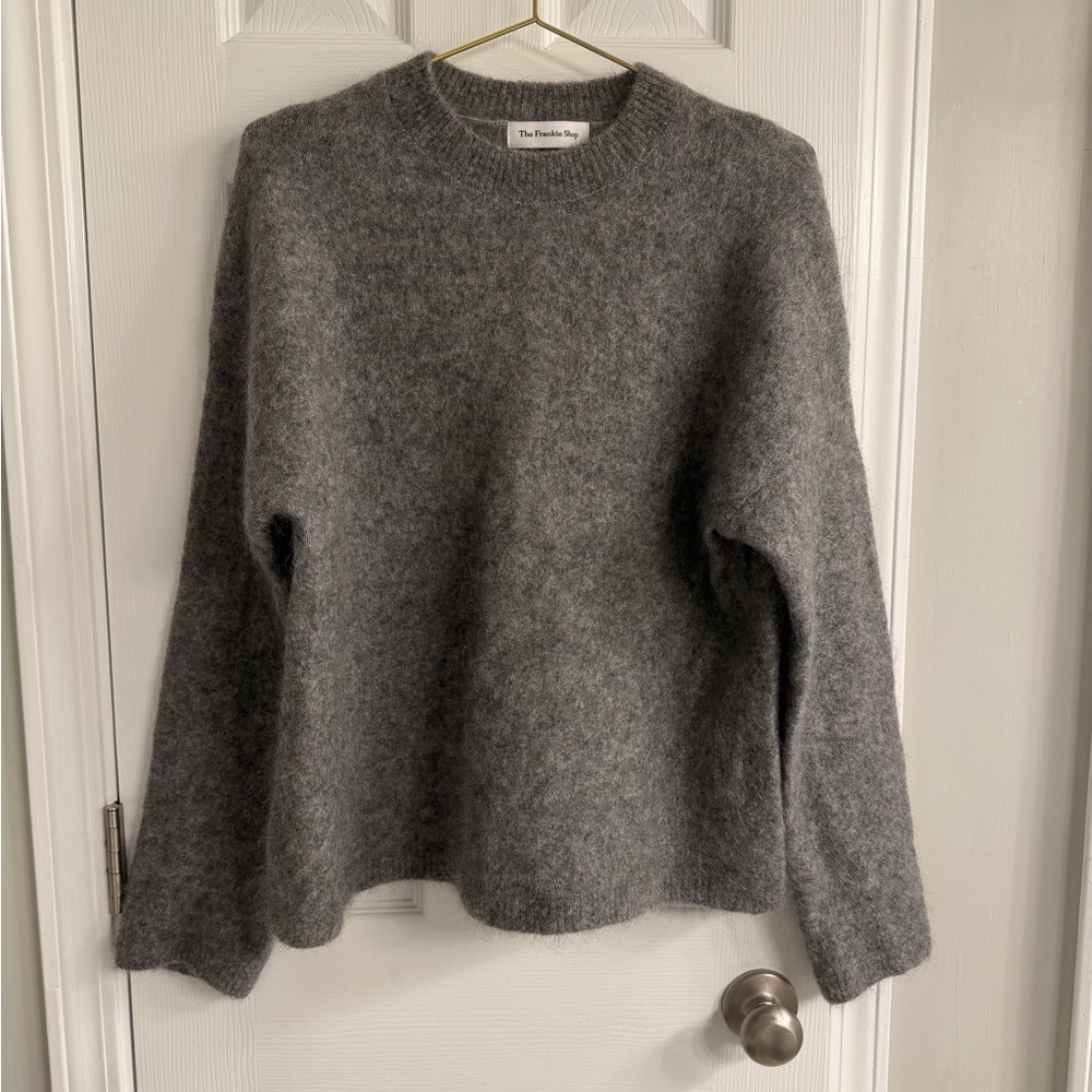 The Frankie Shop Vodskov Gray Wool Alpaca Sweater Size M/L